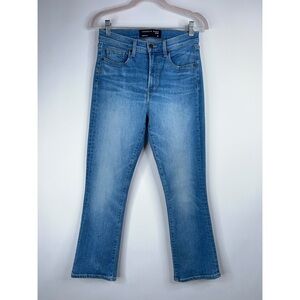 Veronica Beard Jeans Carly Kick Flare High Rise Denim Clearwater Wash Size 28